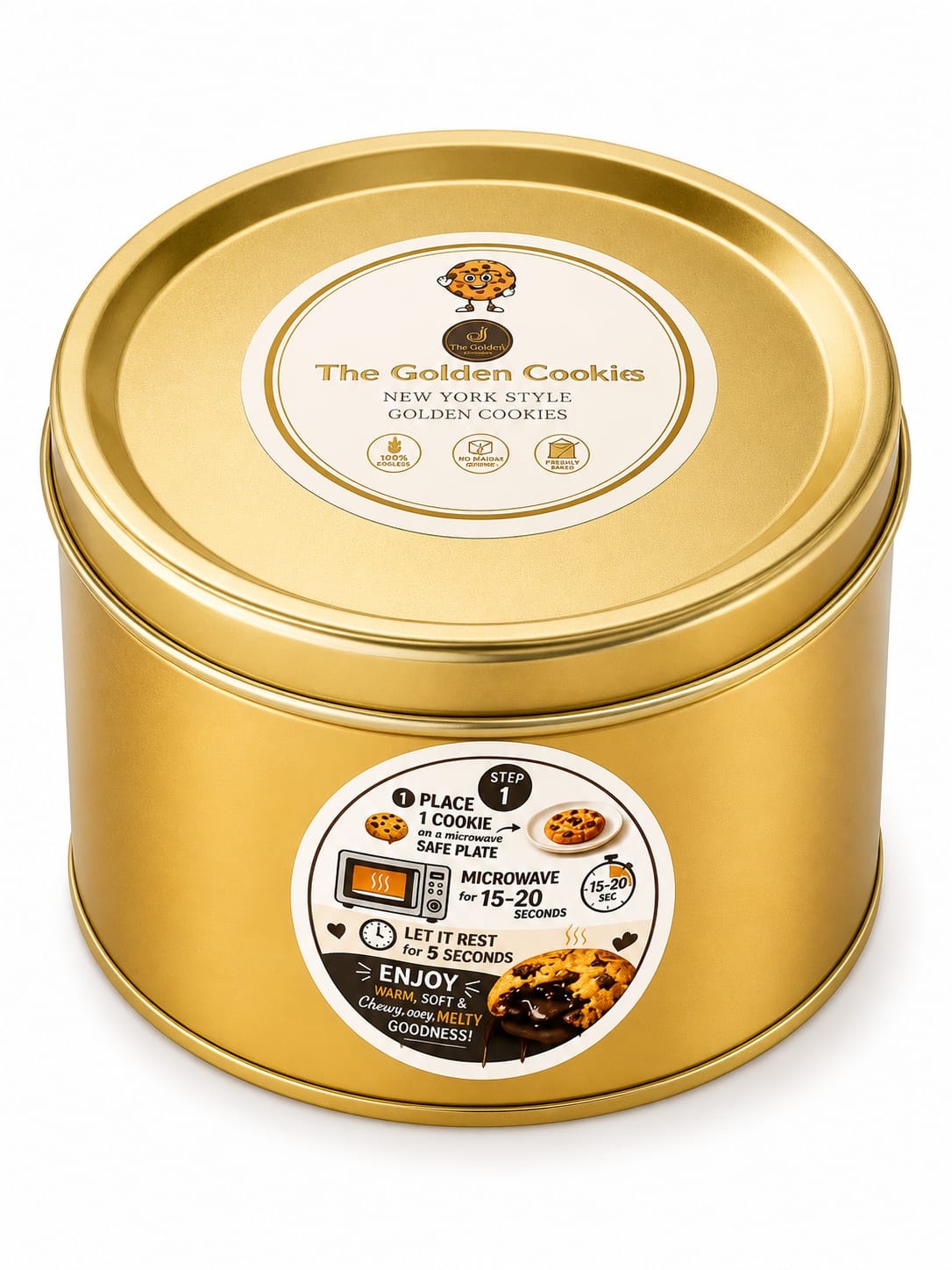 The Golden cookie Tin